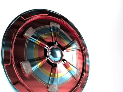 High poly Shiled shield 3D model