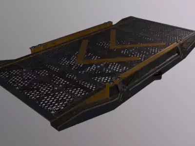Crane Ramp Low-poly 3D model