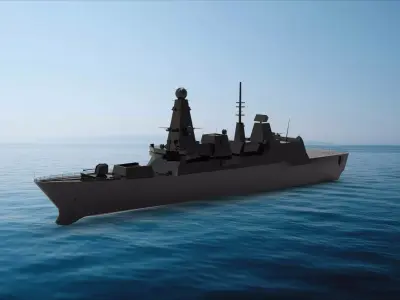 Type 45 Destroyer 3D model