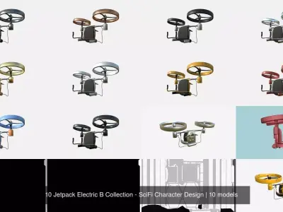 10 Jetpack Electric B Collection - SciFi Character Design