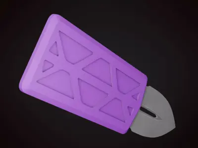 Knife 2 J Low-poly 3D model