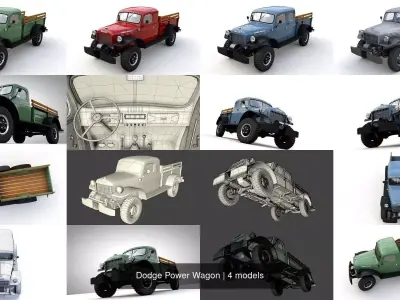 Dodge Power Wagon 3D Model Pack