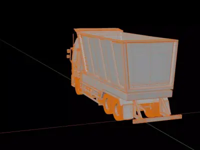 Hino Profia Tipper Truck 3D model