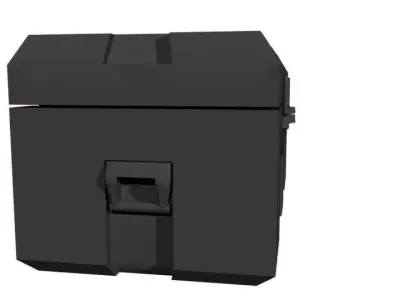 Military Style Box Low-poly 3D model