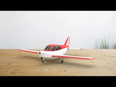 Classic Single-Engine Airplane - 3D Printable Model 3D model
