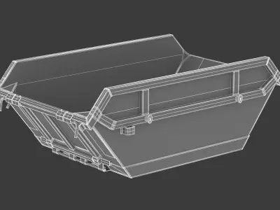 Skip Hire 8 Yard 3D model