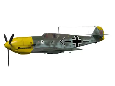 Messerschmitt Bf 109 E4 3D model