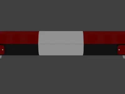 Generic Emergency Light Bar Low-poly 3D model