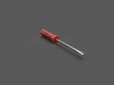 Screwdriver Low-poly 3D model