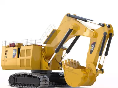 Mining Excavator 6050 Backhoe 3D model