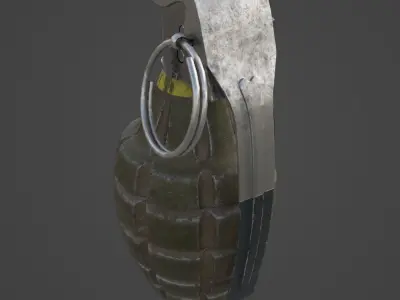 Grenade MK2 - Gameready Asset Low-poly 3D model