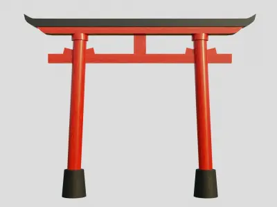 shrine gate 3D model
