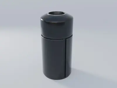 NYC Subway Trash Can 4K Low-poly 3D model