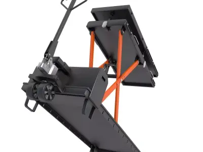 Mobile scissor lift table 3D model