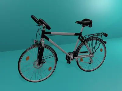 Touring Bicycle 3D model