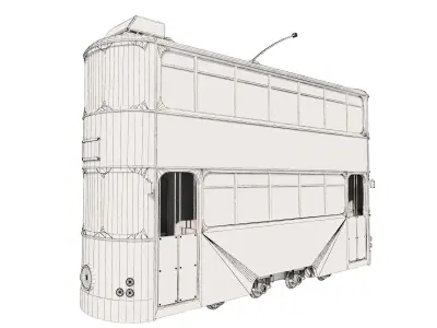 Hong Kong Tramway 3D model