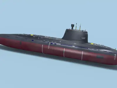 Chinese Type 039C Submarine 3D model