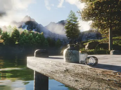 Moonshine Jug  Low-poly 3D model