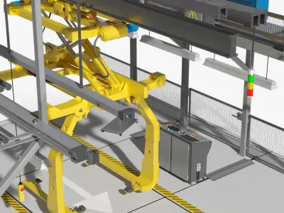  Automatic Vehicle Body Conveyor 
