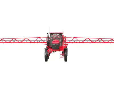 Self Propelled Sprayer Low-poly 3D model