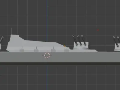 warship Free 3D print model