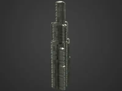 SciFi Building 2 Low-poly 3D model