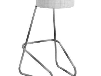 Big Cork Seated Bar Stool Tecta 3D model