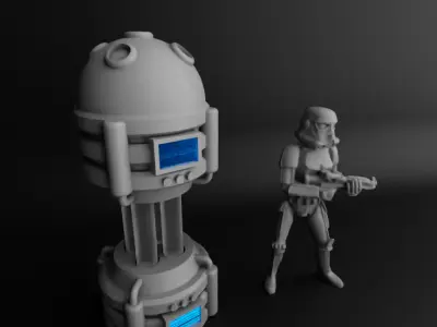 Custom Sci Fi Power Unit 3D print model