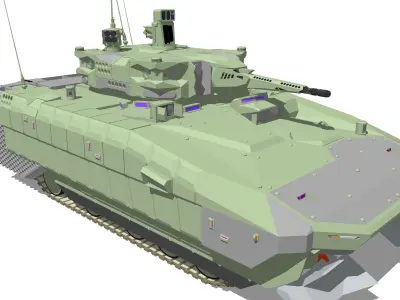 Infantry fighting vehicle Puma 2 Poisonous IFV 3D model