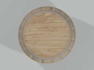Light Toasted Hogshell Barrel 3D model