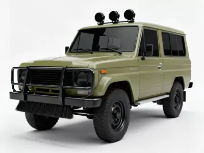 Realistic Military SUV 3D Model Low-poly 3D model