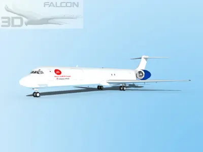 Falcon3D MD-80 AEI Cargo 3D model