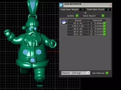 MEN RACNG PENDANT  3D print model