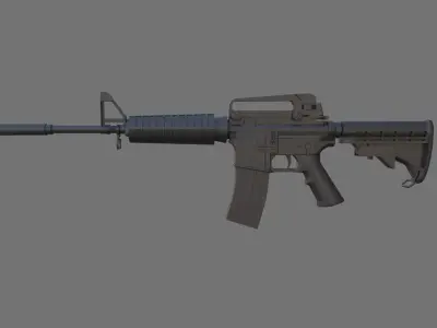 Colt-M4 Free low-poly 3D model