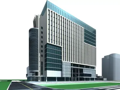 Office Building 3D model 28