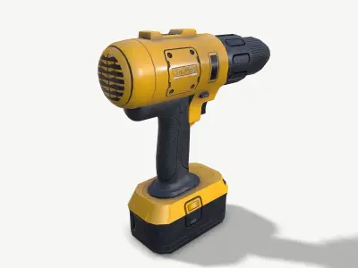 Set of tools 01 Low-poly 3D model