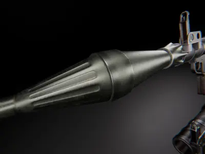 AAA RPG-7 Game Ready PBR Low-poly 3D model