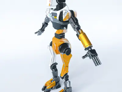 Primitive Robot 3D model