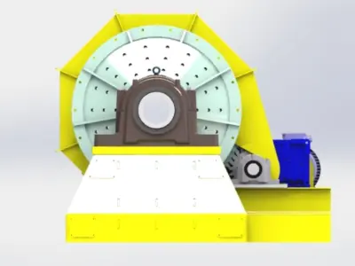960X3000 mm BALL MILL 3D model