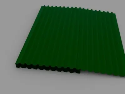 Factory Tein Sheet Low-poly 3D model