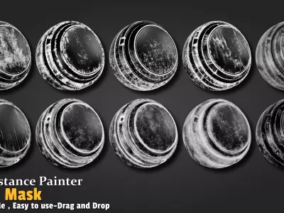 Edge Dirt Smart Mask Substance 3d Painter Texture