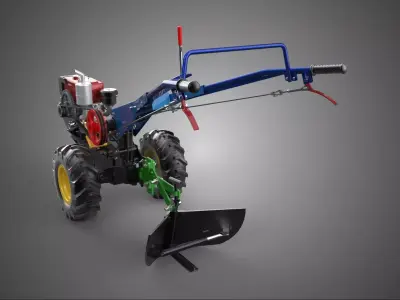 DITCHING PLOW MIDDLE SINGLE BUSTER FURROW POINT PLOUGH TRACTOR 3D model