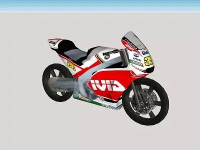 Moto GP Bike Low-poly 3D model
