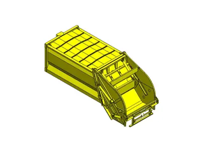 Refuse Compactor Vehicle 14 CuM Capacity 3D model