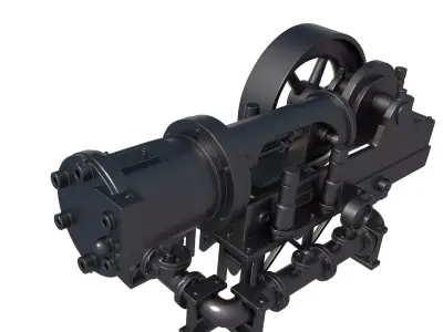 Stationary Steam Engine - steam engine 3D print model purchase