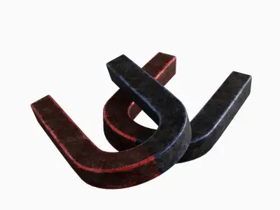 Magnet 02 Low-poly 3D model