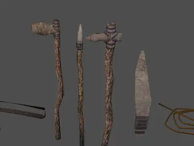 SurvivalPack Free low-poly 3D model