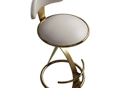 Industrial bar stool  3D model