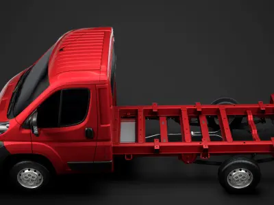 Citroen Jumper Chassis Single Cab 3450WB 2014 3D model