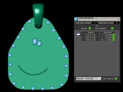 Antique pendants 3D print model